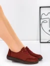 Pantofi Casual Dama din piele naturala 8736 RED | FORMAZIONE