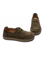 Pantofi Casual Dama din piele naturala 8736 KHAKI | FORMAZIONE