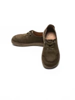 Pantofi Casual Dama din piele naturala 8736 KHAKI | FORMAZIONE