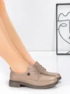Pantofi Casual Dama din piele naturala 5211507 APRICOT | ADVANCER