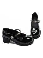 Pantofi cu toc din piele naturala TP1355-1 BLACK | ADVANCER