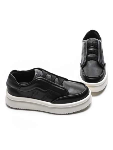 Pantofi Sport Barbati din piele naturala 5316 BLACK | ADVANCER
