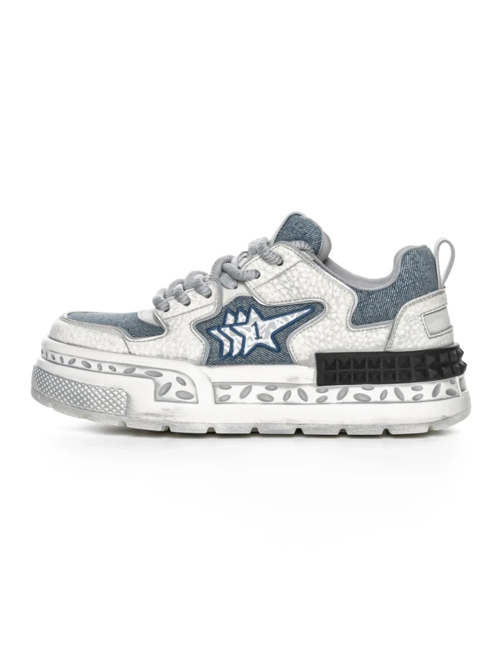 Pantofi Sport Barbati din piele naturala 5038 BLUE | ADVANCER