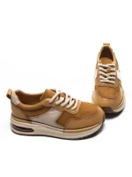 Pantofi Sport Dama din piele naturala 6055 TAUPE | ADVANCER