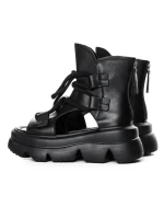 Sandale Dama din piele naturala 19685 BLACK | ADVANCER