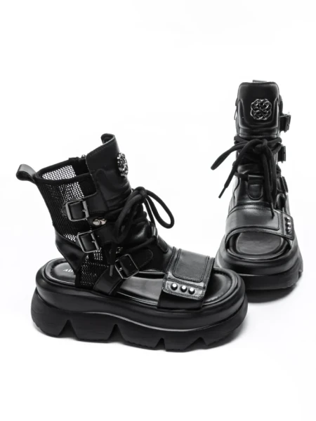 Sandale Dama din piele naturala 19633 BLACK | ADVANCER