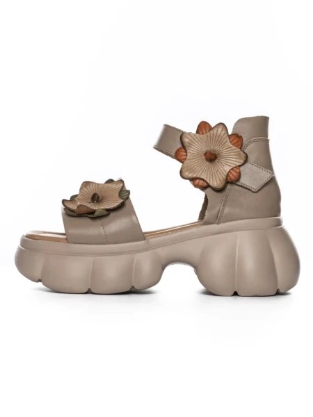 Sandale Dama din piele naturala 18651 APRICOT | ADVANCER