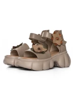 Sandale Dama din piele naturala 18651 APRICOT | ADVANCER