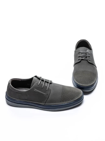 Pantofi Casual Barbati din piele naturala W011-5 GREY | ADVANCER