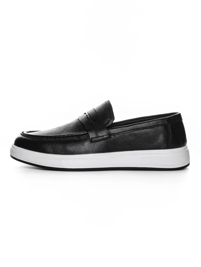 Pantofi Casual Barbati din piele naturala 10135 BLACK | ADVANCER