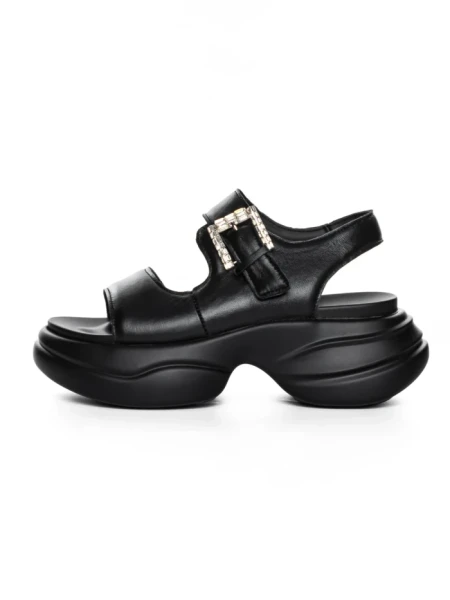 Sandale Dama din piele naturala 6818 BLACK | ADVANCER