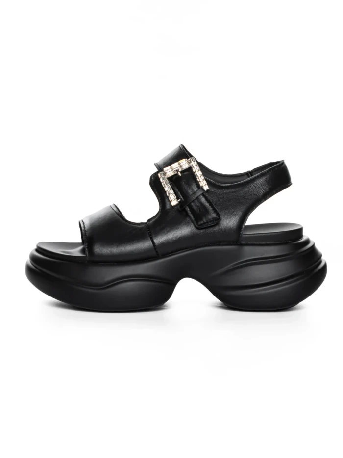 Sandale Dama din piele naturala 6818 BLACK | ADVANCER