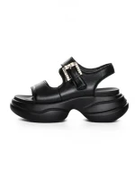 Sandale Dama din piele naturala 6818 BLACK | ADVANCER