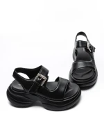 Sandale Dama din piele naturala 6818 BLACK | ADVANCER