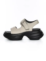 Sandale Dama din piele naturala 6818 CREAM | ADVANCER