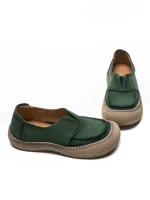 Pantofi Casual Dama din piele naturala KM5165 GREEN | ADVANCER