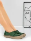 Pantofi Casual Dama din piele naturala KM5165 GREEN | ADVANCER