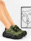 Pantofi Sport Dama din piele naturala 9805 GREEN | FRANCO GERARDO