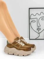 Pantofi Sport Dama din piele naturala 9805 BROWN | FRANCO GERARDO