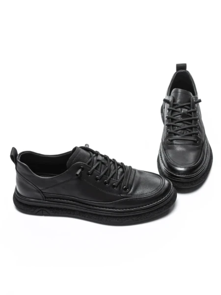 Pantofi Sport Barbati din piele naturala W27015 BLACK | ADVANCER