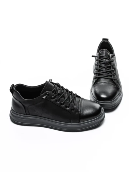 Pantofi Sport Barbati din piele naturala W27019 BLACK | ADVANCER