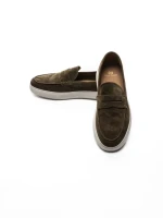 Mocasini Barbati din piele naturala 25859 GREEN | FRANCO GERARDO