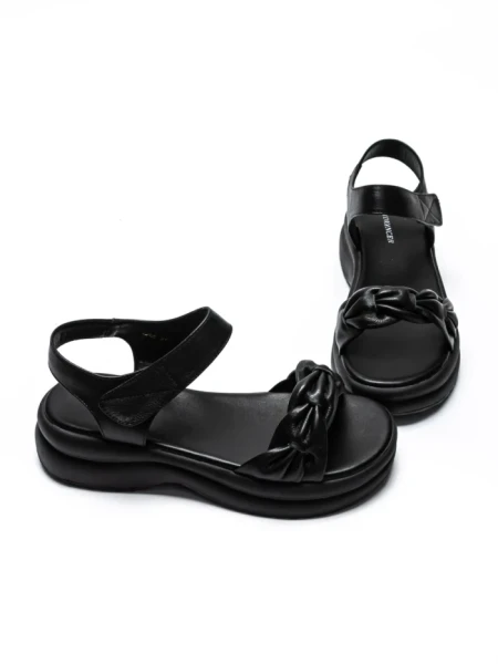 Sandale Dama din piele naturala 2562 BLACK | ADVANCER