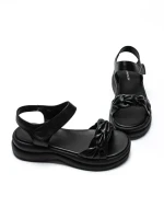 Sandale Dama din piele naturala 2562 BLACK | ADVANCER