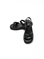 Sandale Dama din piele naturala 2562 BLACK | ADVANCER