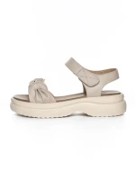 Sandale Dama din piele naturala 2562 CREAM | ADVANCER