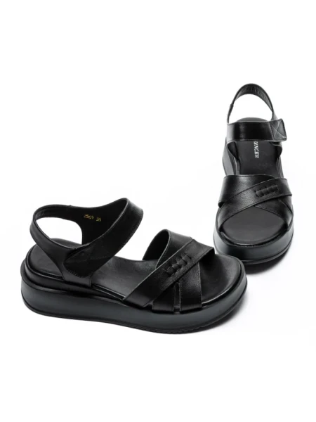 Sandale Dama din piele naturala 2569 BLACK | ADVANCER