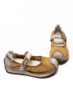 Pantofi Casual Dama din piele naturala KM9205 YELLOW | ADVANCER