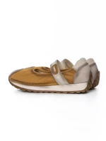 Pantofi Casual Dama din piele naturala KM9205 YELLOW | ADVANCER