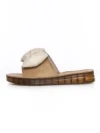 Papuci Dama din piele naturala 28118 YELLOW | ADVANCER