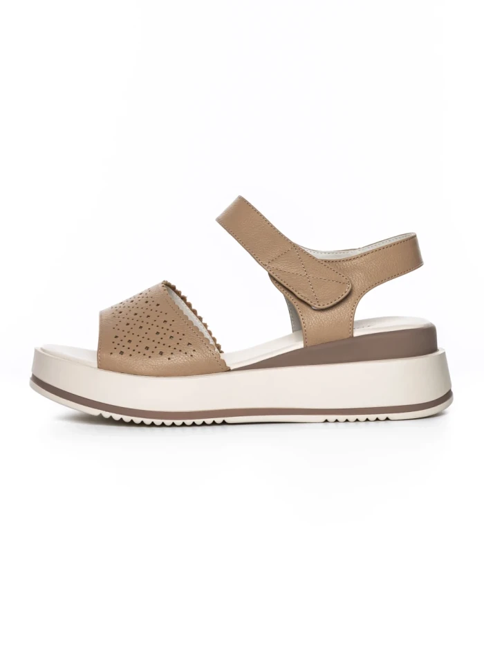 Sandale Dama din piele naturala 25069 APRICOT | ADVANCER