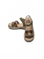 Sandale Dama din piele naturala 251077 GREEN-BROWN | ADVANCER