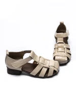 Sandale Dama din piele naturala 7983 CREAM | ADVANCER