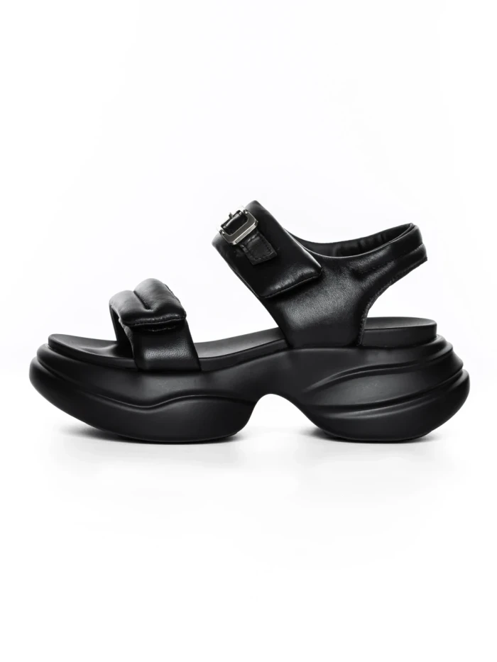 Sandale Dama din piele naturala 6818-1 BLACK | ADVANCER