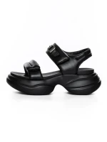 Sandale Dama din piele naturala 6818-1 BLACK | ADVANCER