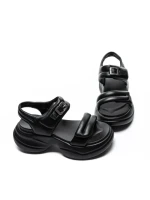 Sandale Dama din piele naturala 6818-1 BLACK | ADVANCER