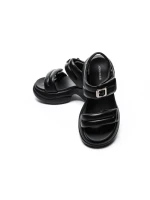 Sandale Dama din piele naturala 6818-1 BLACK | ADVANCER