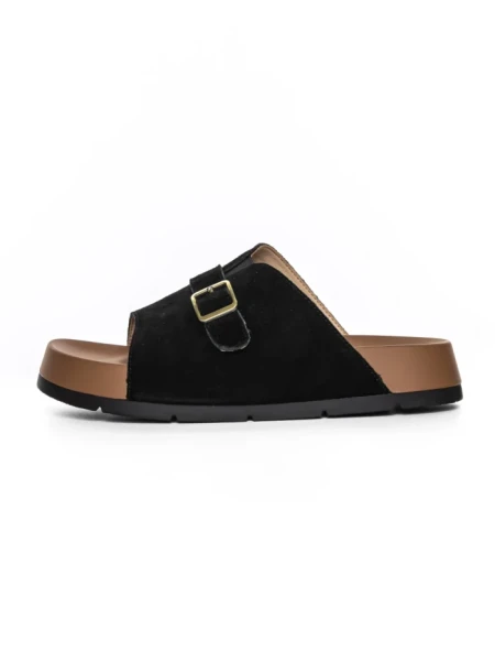Papuci Dama din piele naturala 2559 BLACK | ADVANCER