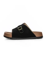 Papuci Dama din piele naturala 2559 BLACK | ADVANCER