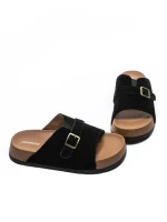 Papuci Dama din piele naturala 2559 BLACK | ADVANCER