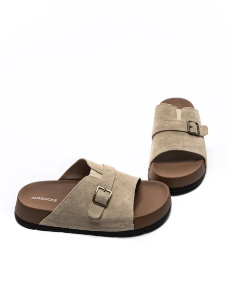 Papuci Dama din piele naturala 2559 APRICOT | ADVANCER