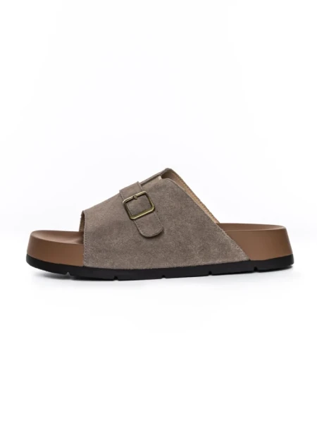 Papuci Dama din piele naturala 2559 GREY | ADVANCER