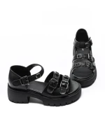 Sandale Dama din piele naturala 10672 BLACK | ADVANCER