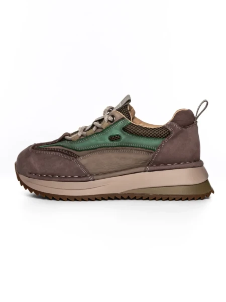 Pantofi Sport Dama din piele naturala 2625 COFFEE-CREAM | ADVANCER