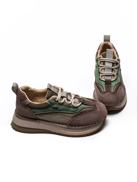 Pantofi Sport Dama din piele naturala 2625 COFFEE-CREAM | ADVANCER