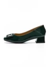 Pantofi cu toc din piele naturala 1011-1062 GREEN | FORMAZIONE